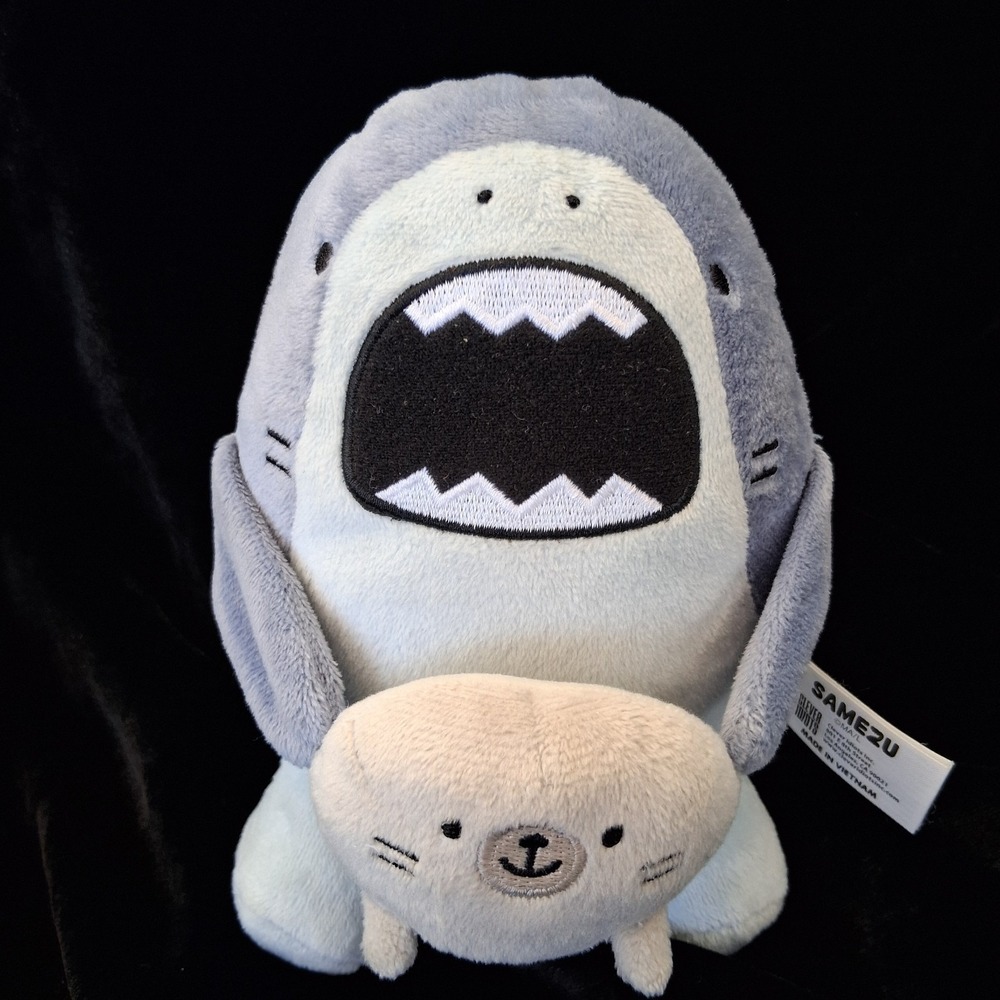 Samezu Jaggy Shark & Yummy Seal Nom Nom 6.5" Plush Clever Idiots Moha Arimura